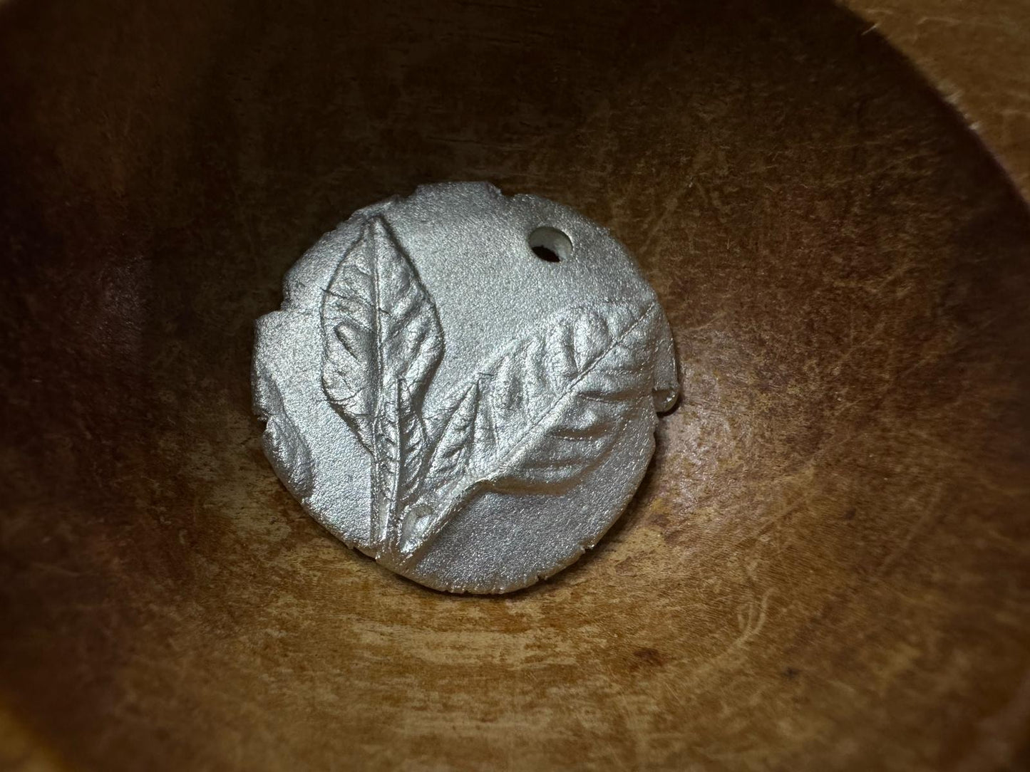 French Laurel Tree Leaf Pendant