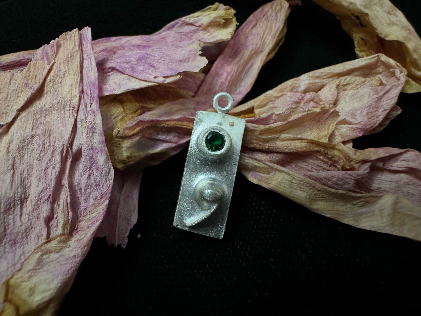 Rectangle Semicolon with Gem
