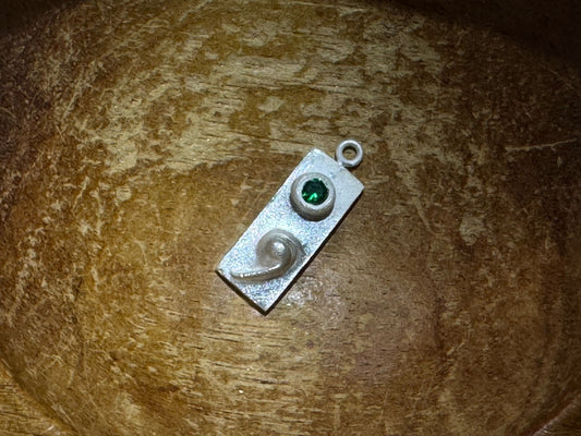 Rectangle Semicolon with Gem