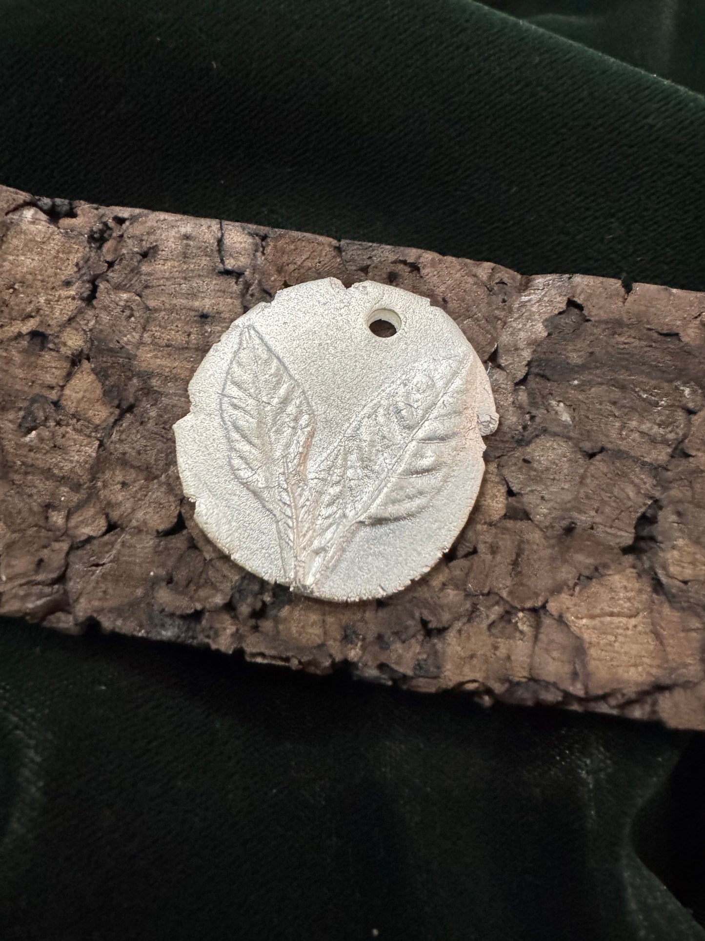 French Laurel Tree Leaf Pendant