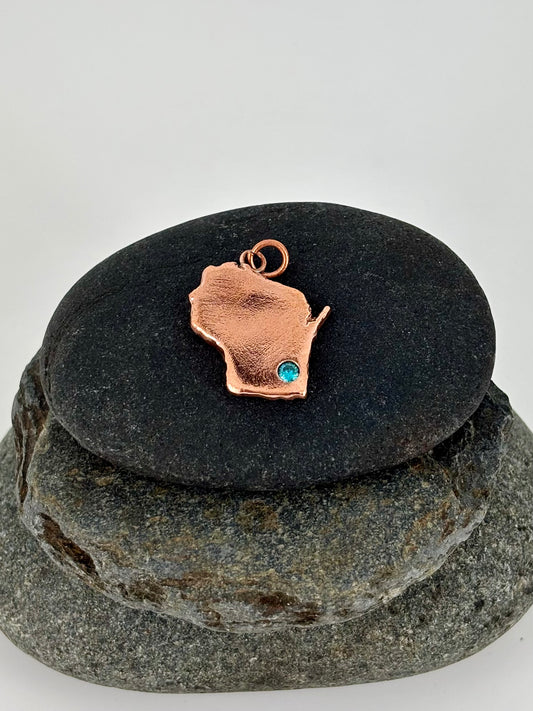 Milwaukee, WI Copper Charm