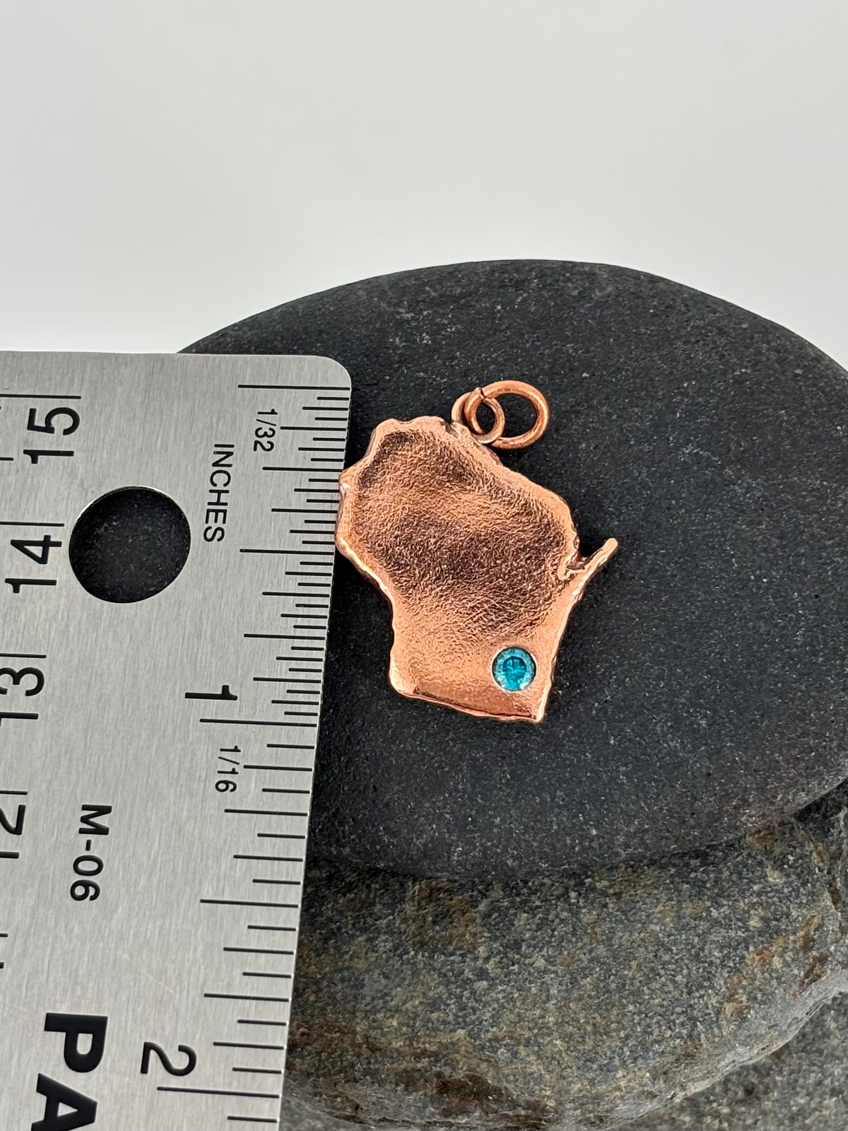 Milwaukee, WI Copper Charm