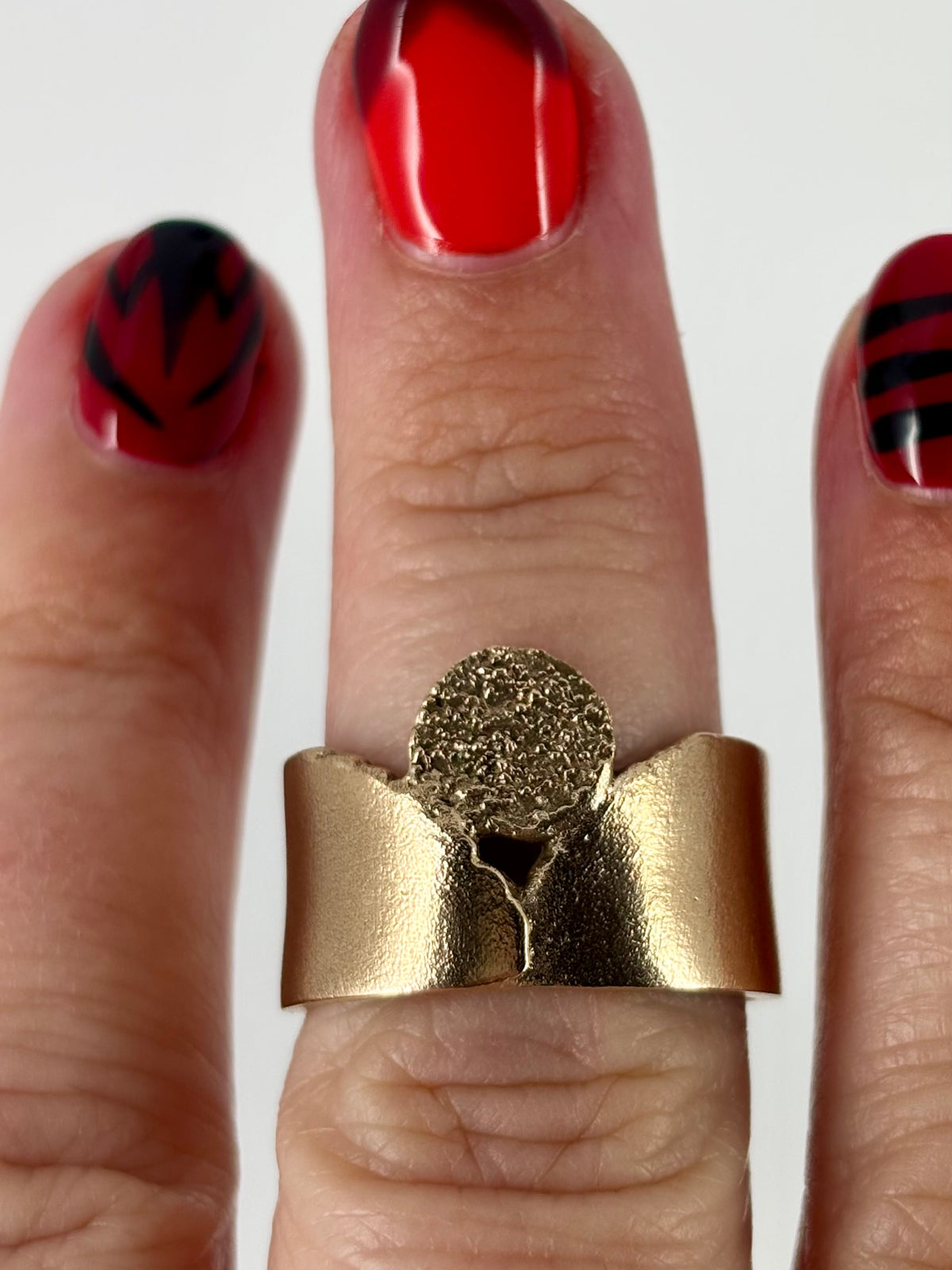 Iceland Crown Ring in Bronze